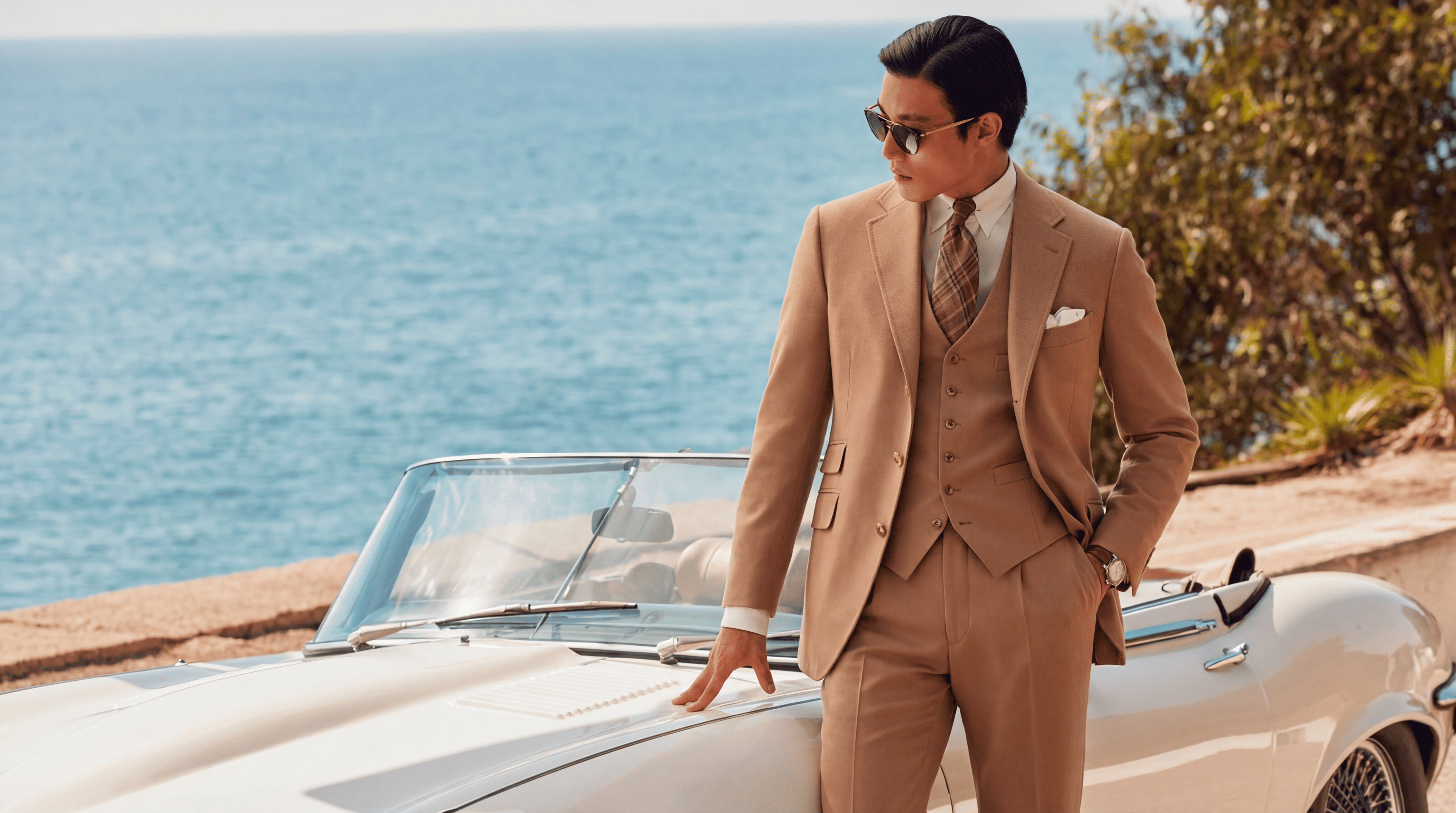 Traje bespoke de lujo